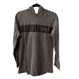 Under Armour ~ Mens Grey pullover hoodie ~ lightweight ~ size Medium